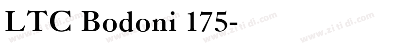 LTC Bodoni 175字体转换